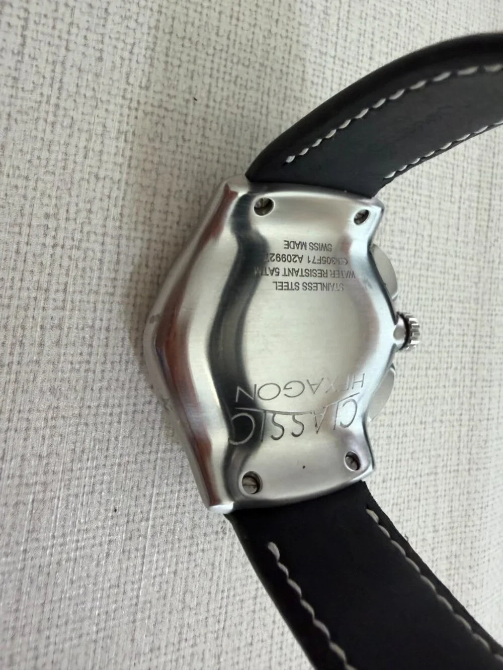 EBEL Classic Hexagon Automatic Men's Watch Black Swiss Made - Picture 7 of 7